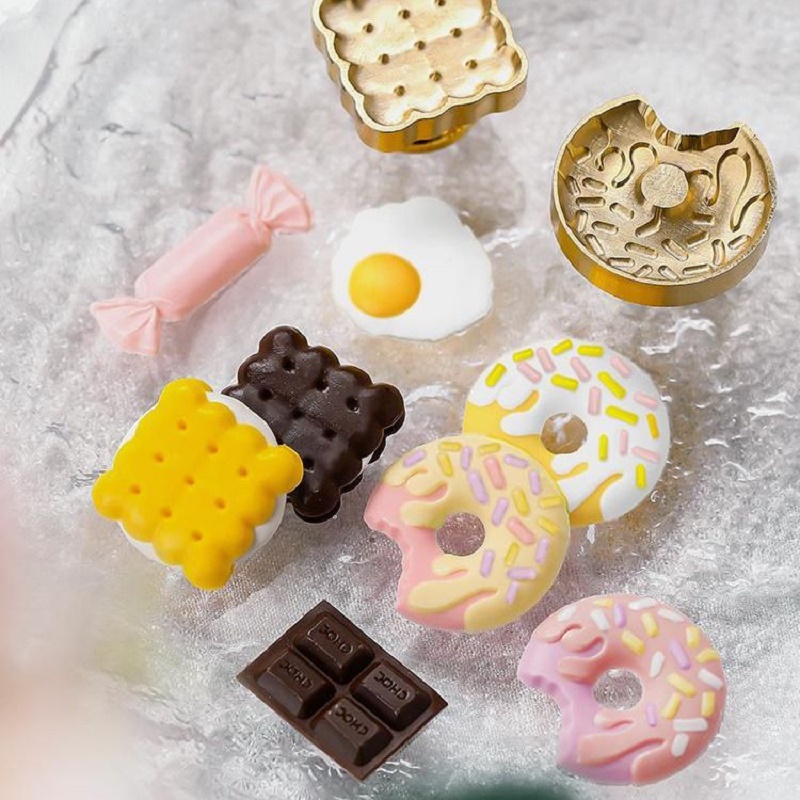 Wax Seal Stamp Set - Sello de cera, sello Kawaii, cera