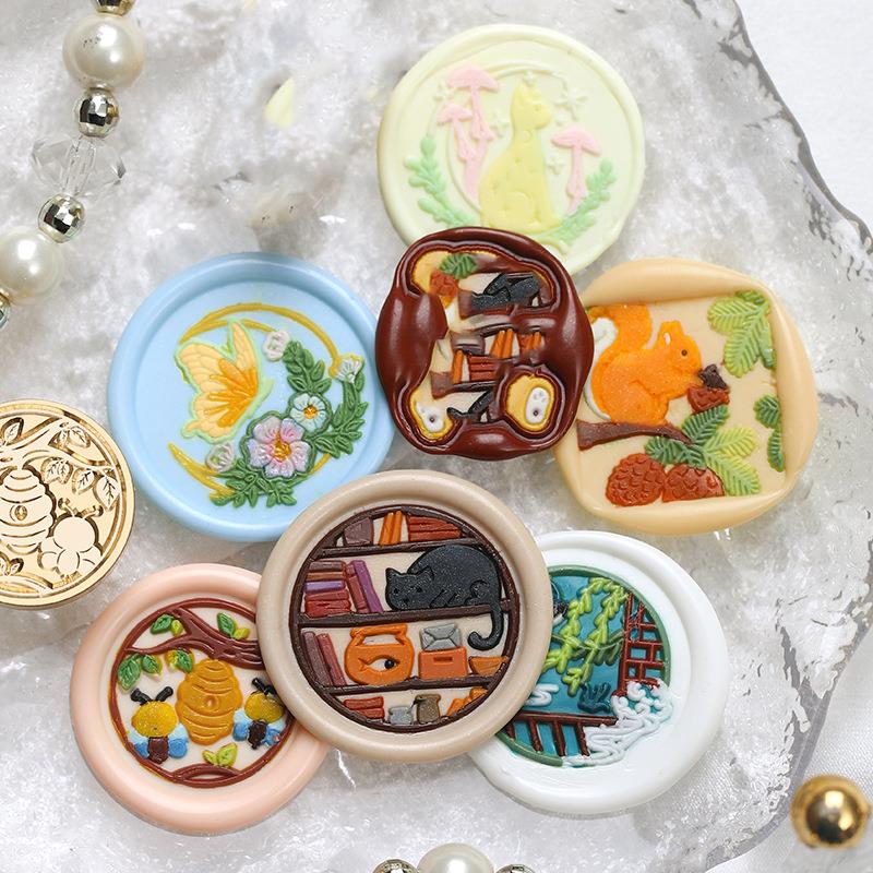Sello de cera botánico de anim - Wax Seal Stamp Set reseña y precio